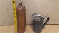 Vintage Measuring Cup, #11 Clay Bottle *Broken
