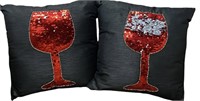 New Sequined Wine Pillows