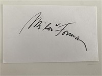 Director Milos Forman  signature