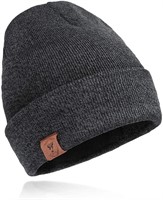 Winter Knit Hat Beanie for Men & Women Gray one