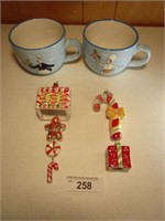 Two Ceramic Radko Ornaments