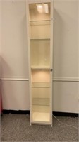 Lighted Display Cabinet White Washed