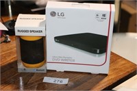 LG DVD Writer & Rugged Speaker NEW in Boxes