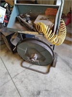 Banding cart with steel banding and tools