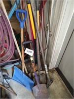 Large group of shovels