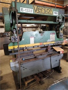 Verson 45 ton press brake, 6 ft with tooling