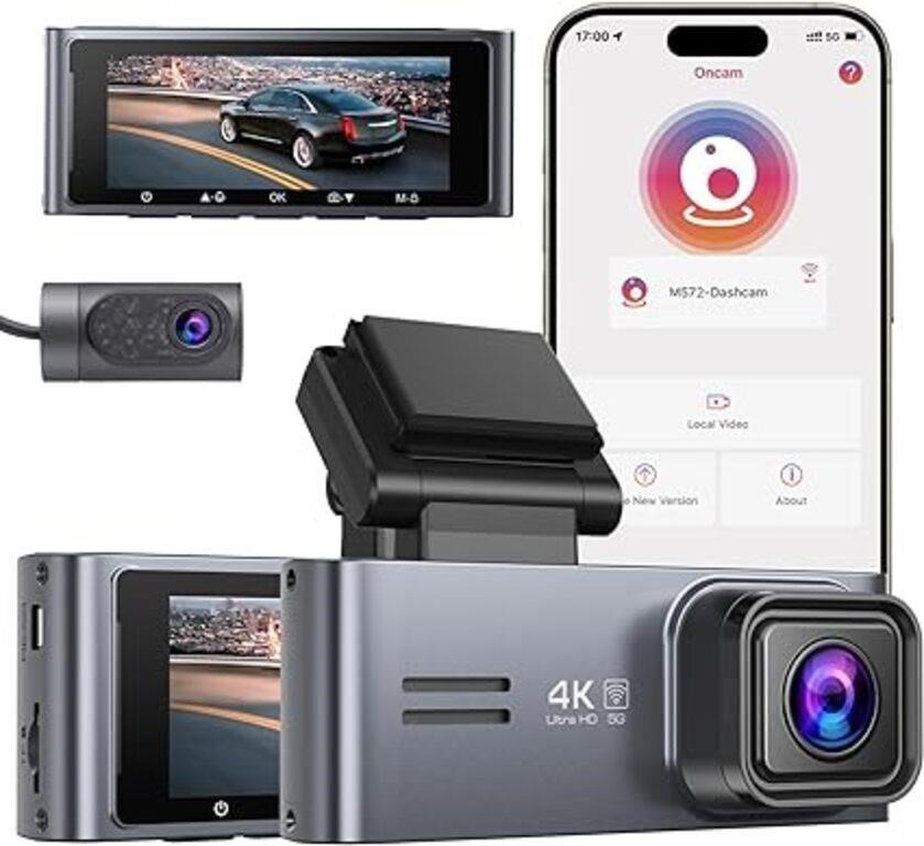 Dash Cam Front and Rear - Sarmert 2024 Upgraded 4K