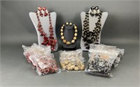 Beaded Multi-Strand Fashion Necklace/Earring Sets