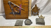 Masons Plaque, Ashtray, Trinket Box, Symbol