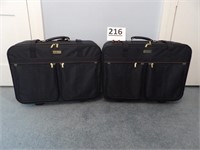 (2) Protocal Wheeled Suitcases