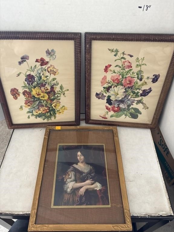 3 Vintage Prints / Wall Decor