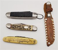(H) vtg Pocket Knives - Sabre, Colonial and more