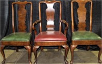 Set of 3 Formal Chairs-1 Captain, 2 Side