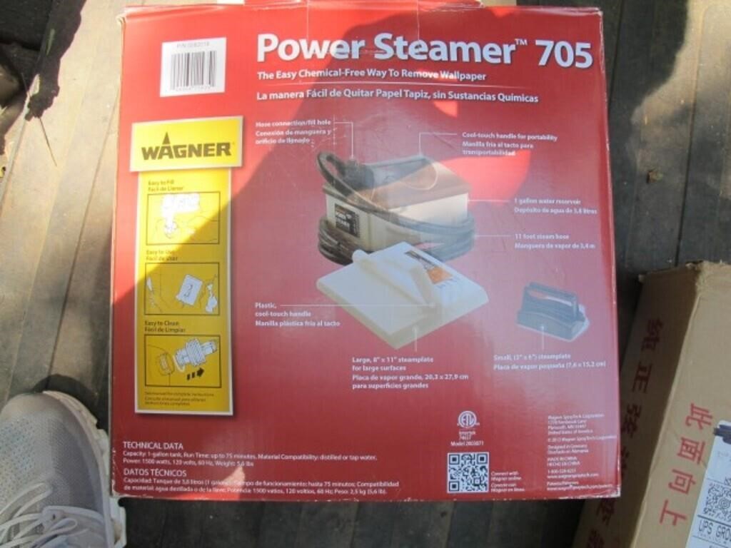 WAGNER POWER STEAMER IN BOX MOD 705 NOT TESTED