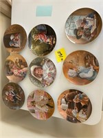 (9) child picture collector plates Sandra Kuck
