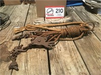 Pieces of Rope & Fence Stretcher