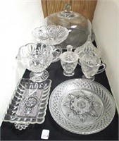 Group of Misc Crystal Servware & Dishes