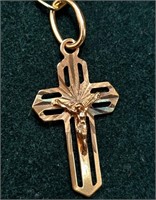 $320 14K  0.71G Cross  Pendant