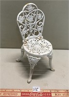 GREAT ANTIQUE CAST IRON DOLL CHAIR