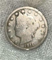 1911 Liberty "V" 5 Cent Nickel