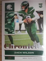 Zach Wilson Chronicles panini Rookie card