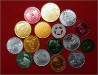 (16) Aluminum Souvenir Coins