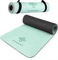 Overmont TPE Thick Yoga Mat - 1/3 inch Extra