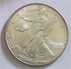 1996 Silver Eagle GEM BU UNC