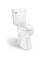 Glacier Bay Power Flush 2-Piece Toilet in White