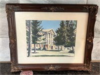 Gary's Watercolors Framed Watercolor Painting