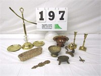 Lot of Assorted Brass & Misc. Metal Items -