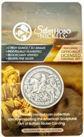 Coin 1 Troy Oz -Silver Hobo Nickel