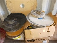 LARGE LOT OF SCRUB BRUSHES AND CLEANING PARTS