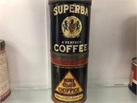 Superba & Home Club Coffee Tins
