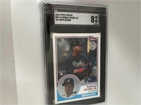 2018 Topps Update Ronald Acuna Rookie SGC 8