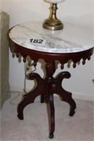 Round Marble Top Side Table 28 x 22
