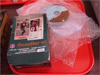 Box of opened 1993 Fleer GameDay football