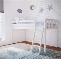 Max & Lily $304 Retail Twin Bed Frame, Low Loft
