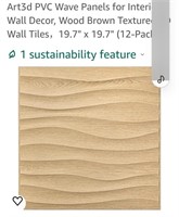 (New) 12 Pack  3D Wall Tiles