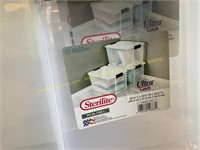 4ct.Sterilite 70qt.Ultra latch containers(no lid)