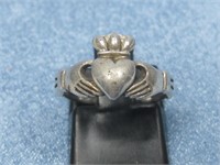 Sterling Silver Claddagh Ring Hallmarked