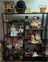 Porcelain Dolls, Hanging Light, Doll Chair, More