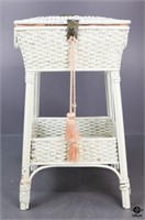 Wicker Sewing Box Stand