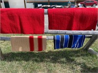 4 WESTERN SADDLE BLANKETS