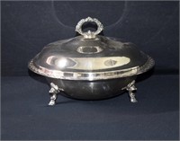 FB Rogers SP  Footed Chafing Dish w Lid & Insert