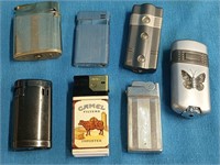 7 Lighters, electronic and regular lighters, 1