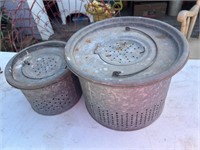 Antique Fish Bait Pails