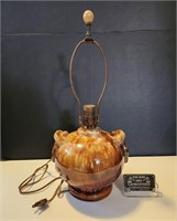 Lampe antique, en céramique, fonctionnelle