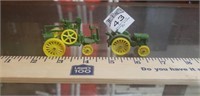 Vintage Metal Toy John Deere Tractors- Ertl 8