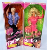 1992 Earring Magic Barbie and Ken In Boxes